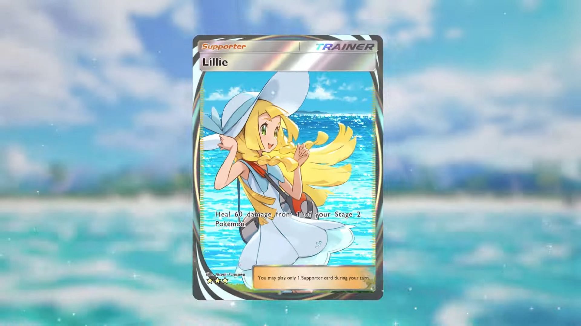 Lillie&#039;s 3-Star Immersive card revealed (Image via The Pokemon Company)