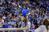 Chiles in Action for Ucla Gymnastics in Westwood, CA (Image Source: Getty)