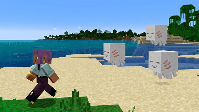 Minecraft fan makes a data pack that adds happy ghast to version 1.21.5