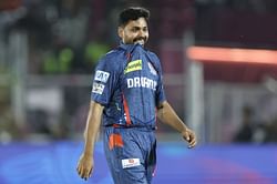 Avesh Khan cops a blow to his hand but wins match for LSG versus RR in another last-ball thriller in IPL 2025 [Watch]