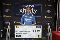 Kyle Larson drops four-word reaction after securing pole at Bristol
