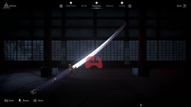 How to obtain the Violet Night Katana in Assassin's Creed Shadows
