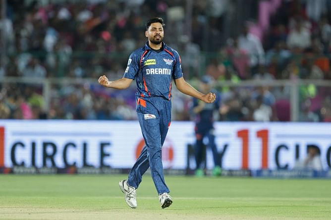 "Avesh Khan is our desi Starc" - Fans hail pacer for his match-winning performance in RR vs LSG IPL 2025 match