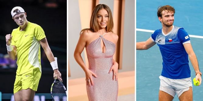 "Challenging Holger Rune & Tomas Machac for shortest shorts is crazy" - Fans react to Sydney Sweeney trying tennis in latest photoshoot