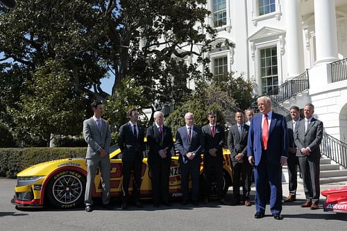 Team Penske at the White House (Source: Getty)