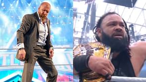 Triple H's immediate reaction to Jacob Fatu winning the WWE United States Championship at WrestleMania 41