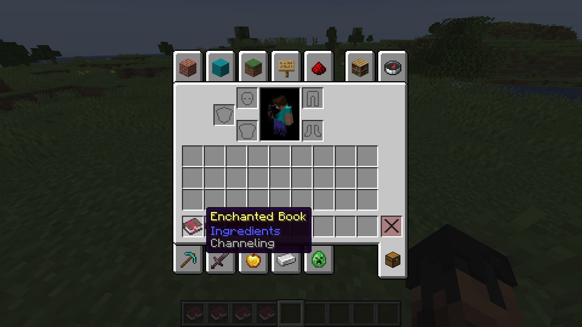 Channeling enchantment allows you to cause lightning strikes. (Image via Sportskeeda Gaming || Mojang Studios)