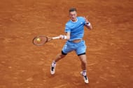 Lehecka in action at the Monte-Carlo Masters - Source: Getty