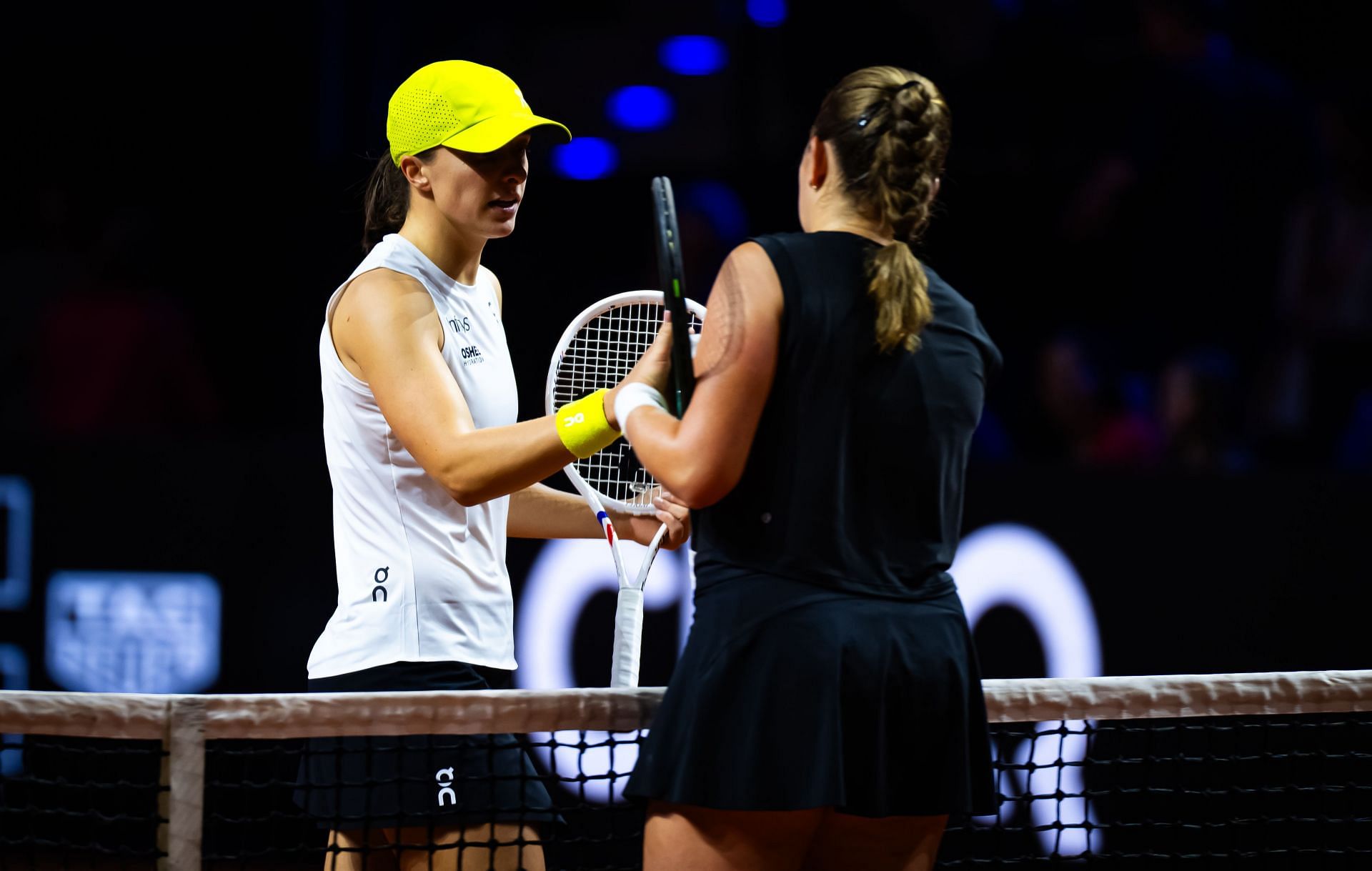 Iga Swiatek &amp; Jelena Ostapenko at the 2025 Porsche Tennis Grand Prix [Image Source: Getty Images]