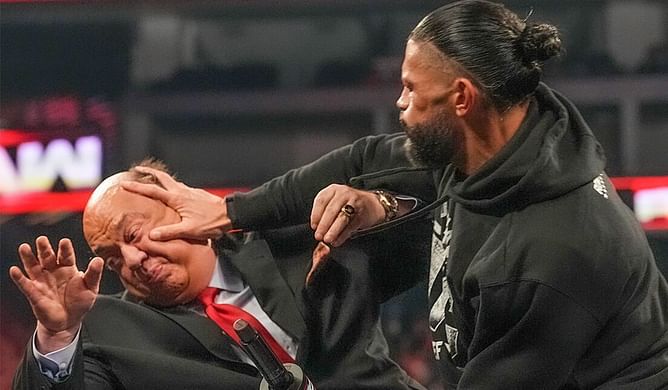 3 Consequences Roman Reigns could face for laying hands on Paul Heyman on WWE RAW