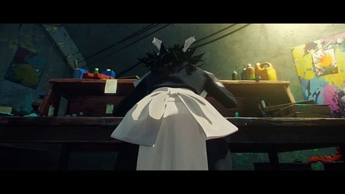 A mysterious figure, later revealed as the Wolf Girl (Image via Pb Animation/LAN Studio/Paper Plane Animation)