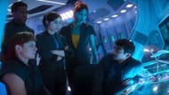 Black Mirror season 7 – USS Callister: Into the Infinity shows the digital crew navigating uncertainty after escaping their original simulation. (Image via Netflix Tudum)