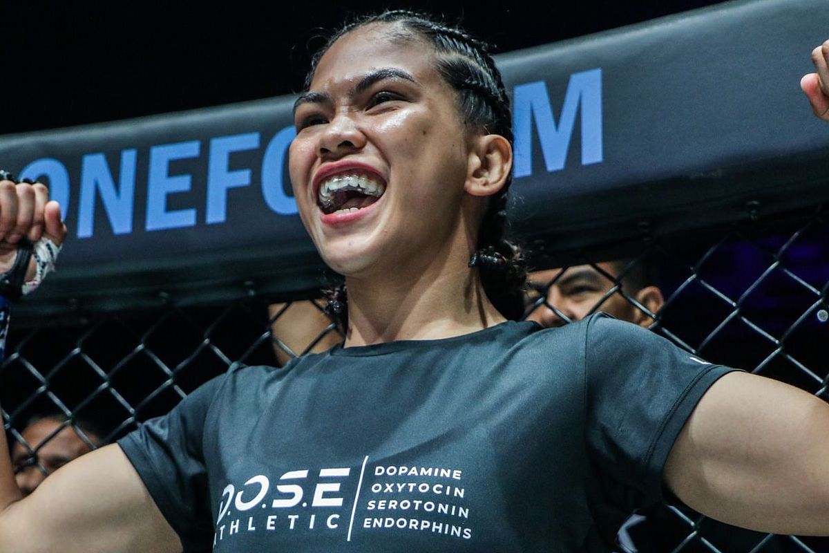 Denice Zamboanga details her harsh training camps. [Photo from ONE Championship]