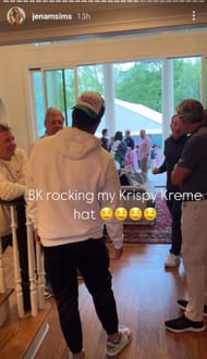 Still from Brooks Koepka's wife Jena Sims' Instagram story/@jenamsims