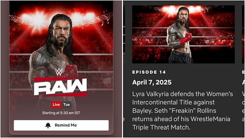 Roman Reigns advertised on RAW on Netflix (Photo source: Netflix)