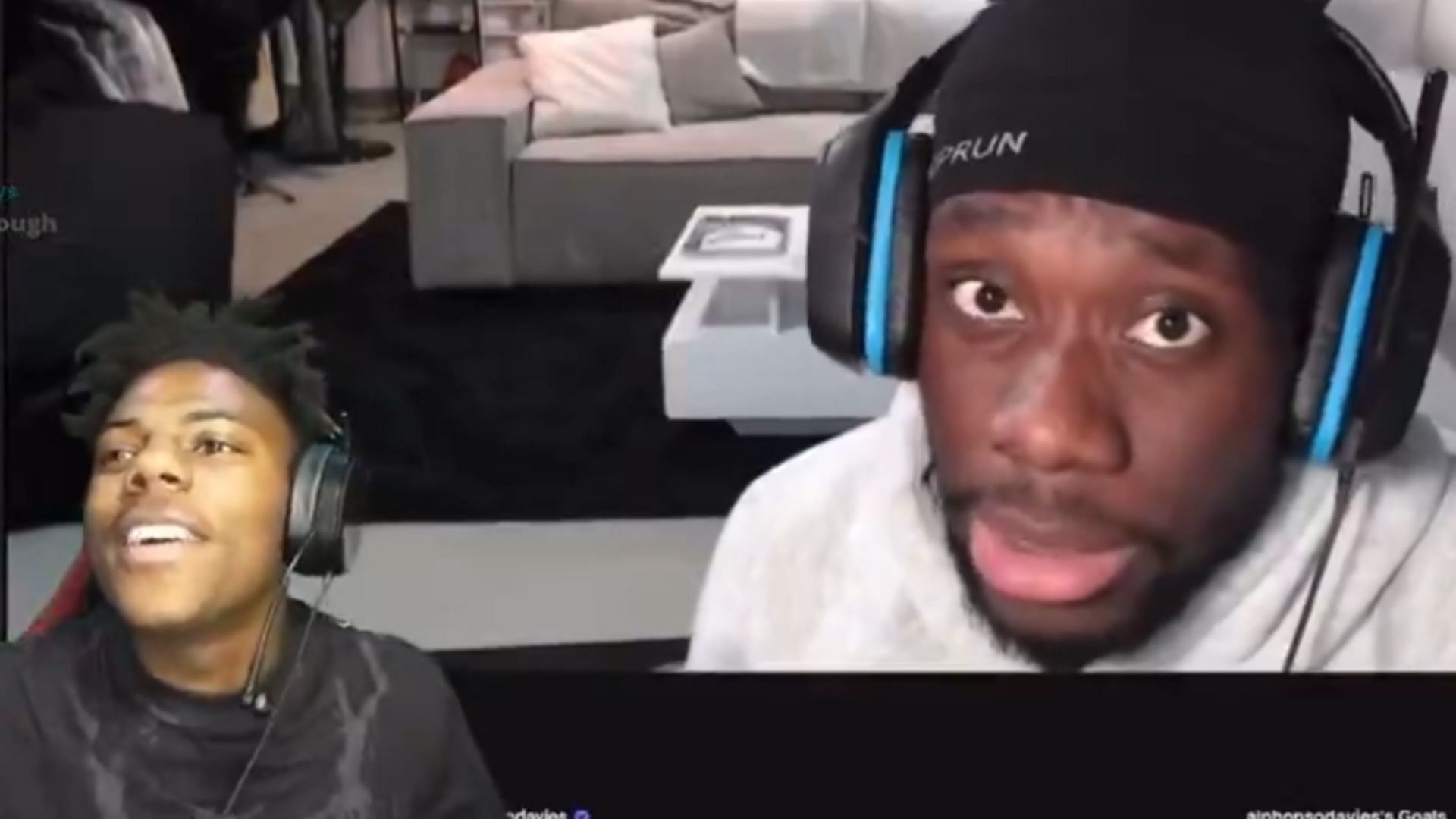 Alphonso Davies recently challenged IShowSpeed to a race (Image via alphonsodavies/Twitch)
