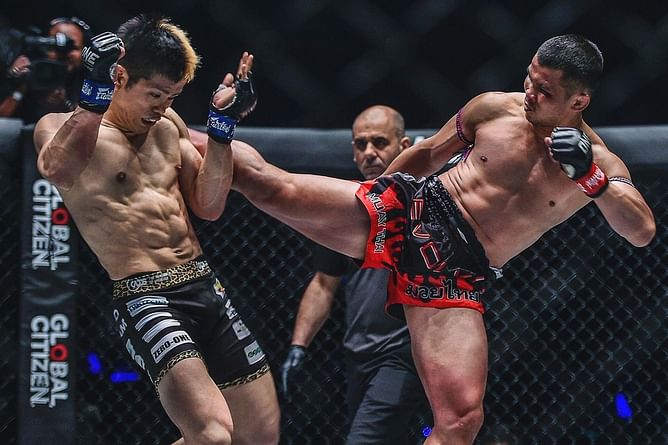 WATCH: Thai legend Nong-O Hama makes mincemeat out of Hiroaki Suzuki's ribs in brutal Bangkok mauling