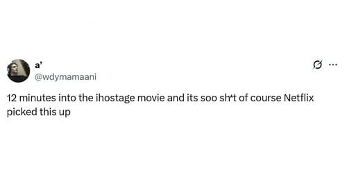 A fan reaction to the movie (Image via X/@wdymamaani)