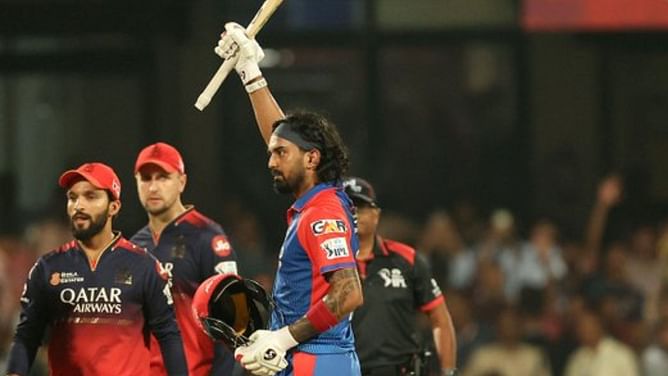 KL Rahul celebration’s stunning similarity with Kannada movie’s iconic scene goes viral after RCB vs DC IPL 2025 match [Watch]