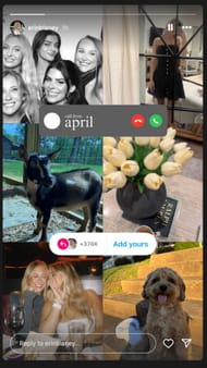 Erin Blaney's Instagram story - Source: @erinblaney on IG