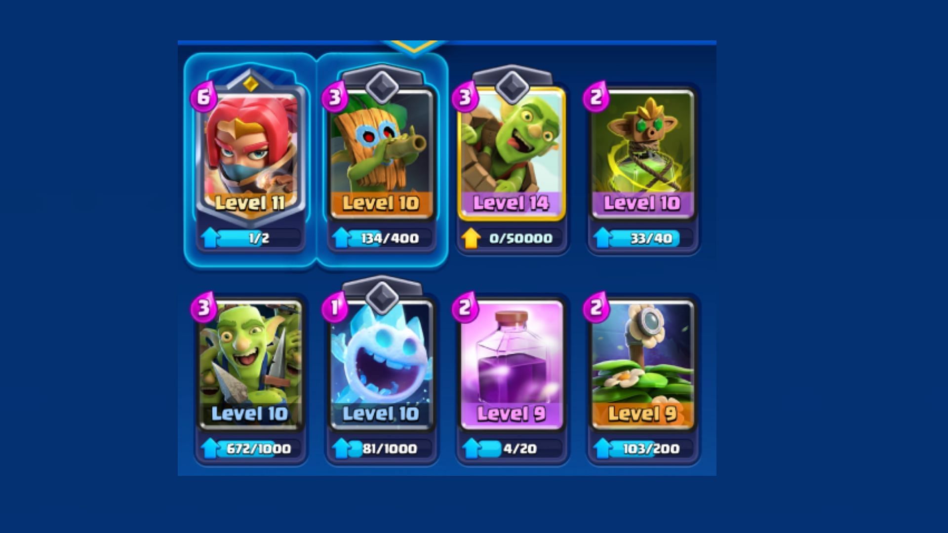 Many Boss Bandit decks in Clash Royale use the Log Bait Archetype (Image via Supercell)