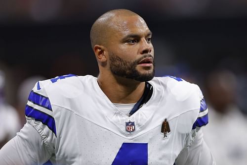 Dak Prescott during Dallas Cowboys v Atlanta Falcons - Source: Getty