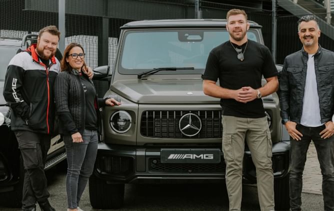 Photos: Dricus Du Plessis shares dapper snaps as he puts Mercedes G63 and all-electric G580 through the paces: "One of the best 4x4 cars I’ve driven"
