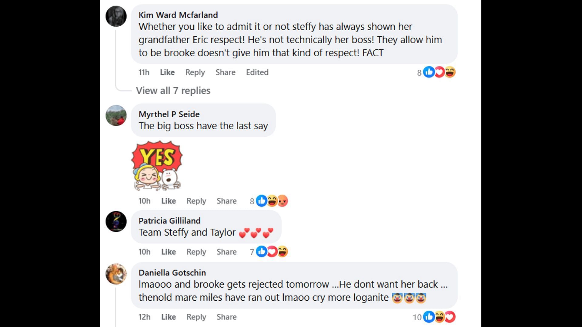 More fan reactions sharing the same sentiments (Image via Facebook/The Bold and the Beautiful)