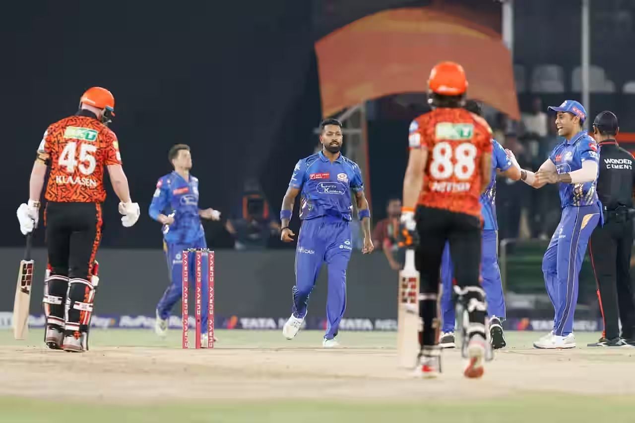 SRH were reduced to 35/5 in their IPL 2025 clash against MI. [P/C: iplt20.com]