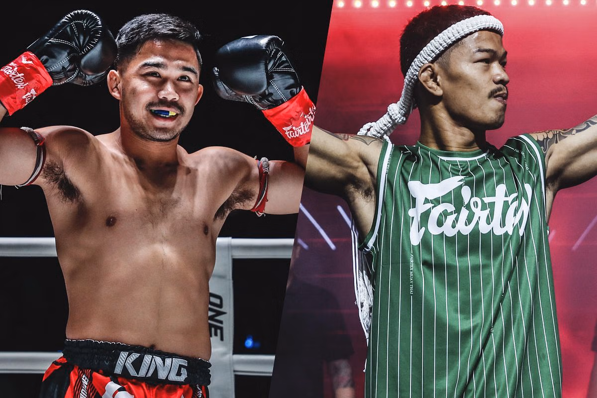 Prajanchai (left) and Kongthoranee (right). [Photos from ONE Championship]