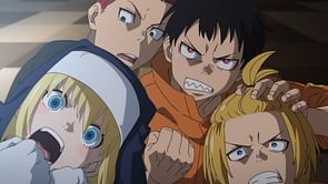 Fire Force season 3 episode 1: Shinra Kusakabe and his friends take on the Tokyo Empire as Akitaru Obi gets arrested