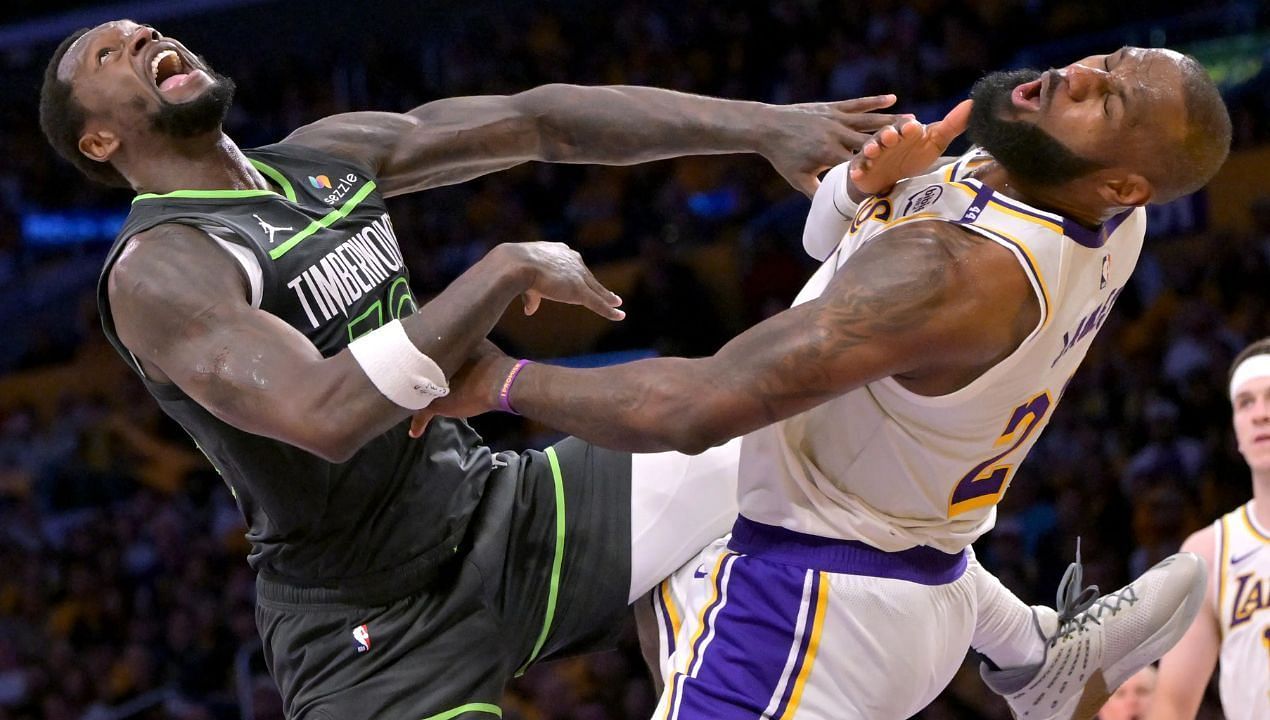 Lakers fans blast Wolves forwards for questionable acts against Luka Doncic and LeBron James: &quot;McDaniels and Randle need mental help&quot; (Image Credit: Imagn) 