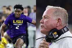 WATCH: LSU HC Brian Kelly delivers heartbreaking speech at Kyren Lacy’s funeral following WR's death