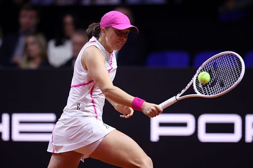 In Picture: Iga Swiatek at Porsche Tennis Grand Prix Stuttgart 2024 [Image Source: Getty Images]