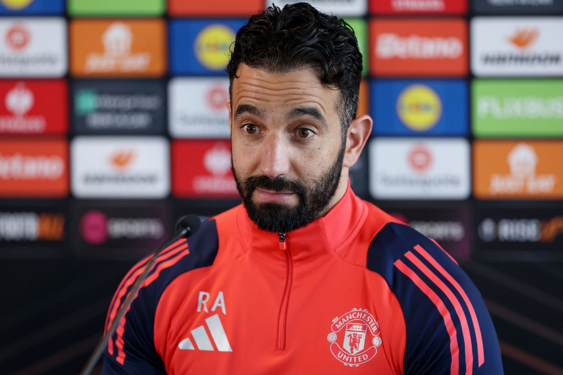 Manchester United Training Session And Press Conference - UEFA Europa League 2024/25 Quarter Final Second Leg - Source: Getty