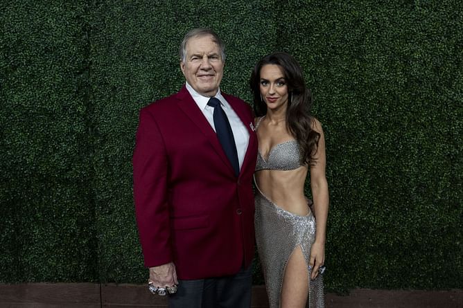 UNC's new hometown power couple Bill Belichick & GF Jordon Hudson steal spotlight at Canes' NHL takedown