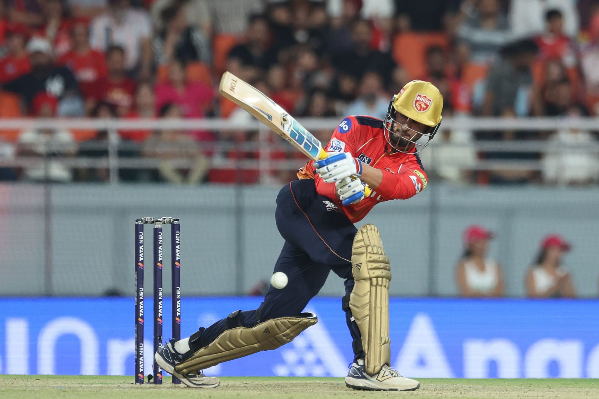 Nehal Wadhera scored a fighting half-century in PBKS&#039; IPL 2025 clash against RR. [P/C: Getty]