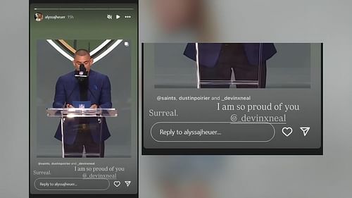 Devin Neal's girlfriend Alyssa makes feelings known about Saints drafting RB (Image Credit: Alyssa/IG)