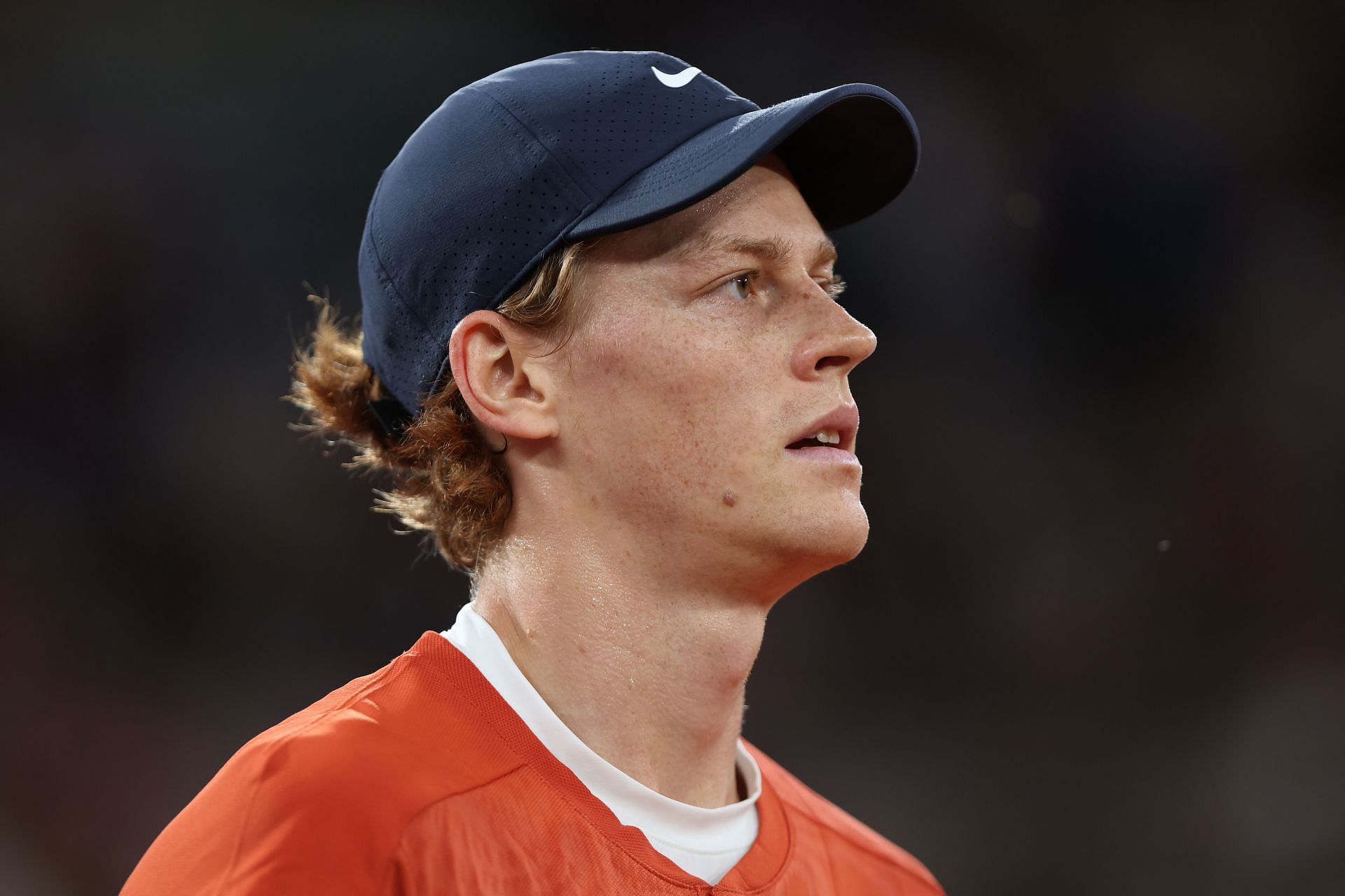 Jannik Sinner pictured at the 2024 French Open - Image Source: Getty