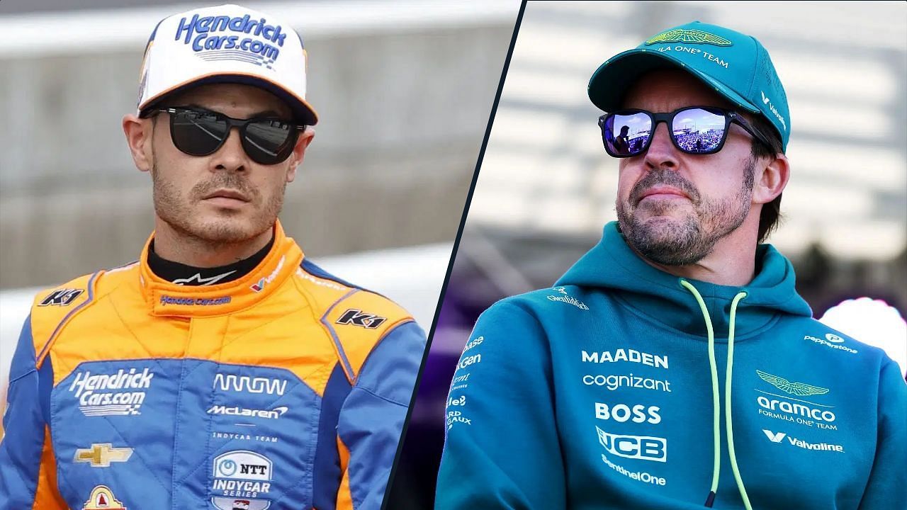 Kyle Larson and Fernando Alonso | Image via Getty