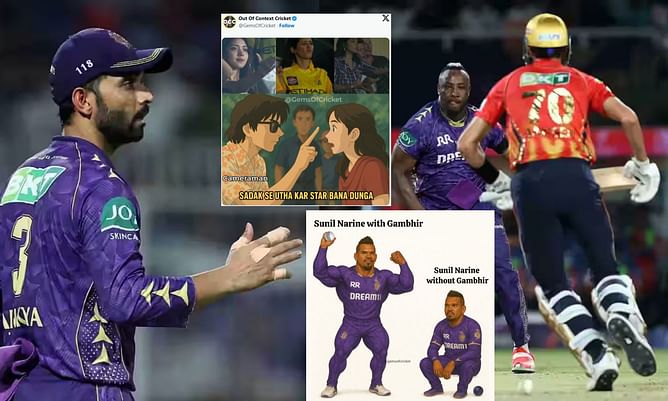 "Sadak se utha kar star bana dunga"- Top 10 funny memes after PBKS vs KKR IPL 2025 match ends without a result
