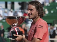 Stefanos Tsitsipas at the 2024 Monte-Carlo Masters - Source: Getty