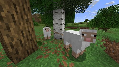 Two mobs can be leashed together. (Image via Sportskeeda Gaming || Mojang Studios)