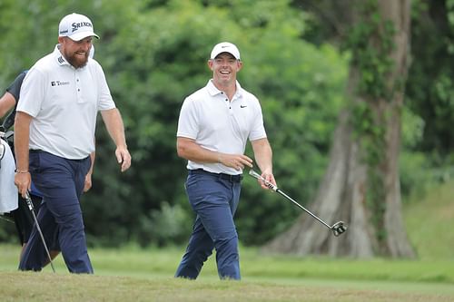 Rory McIlroy and Shane Lowry at the Zurich Classic of New Orleans 2025 - Source: Getty