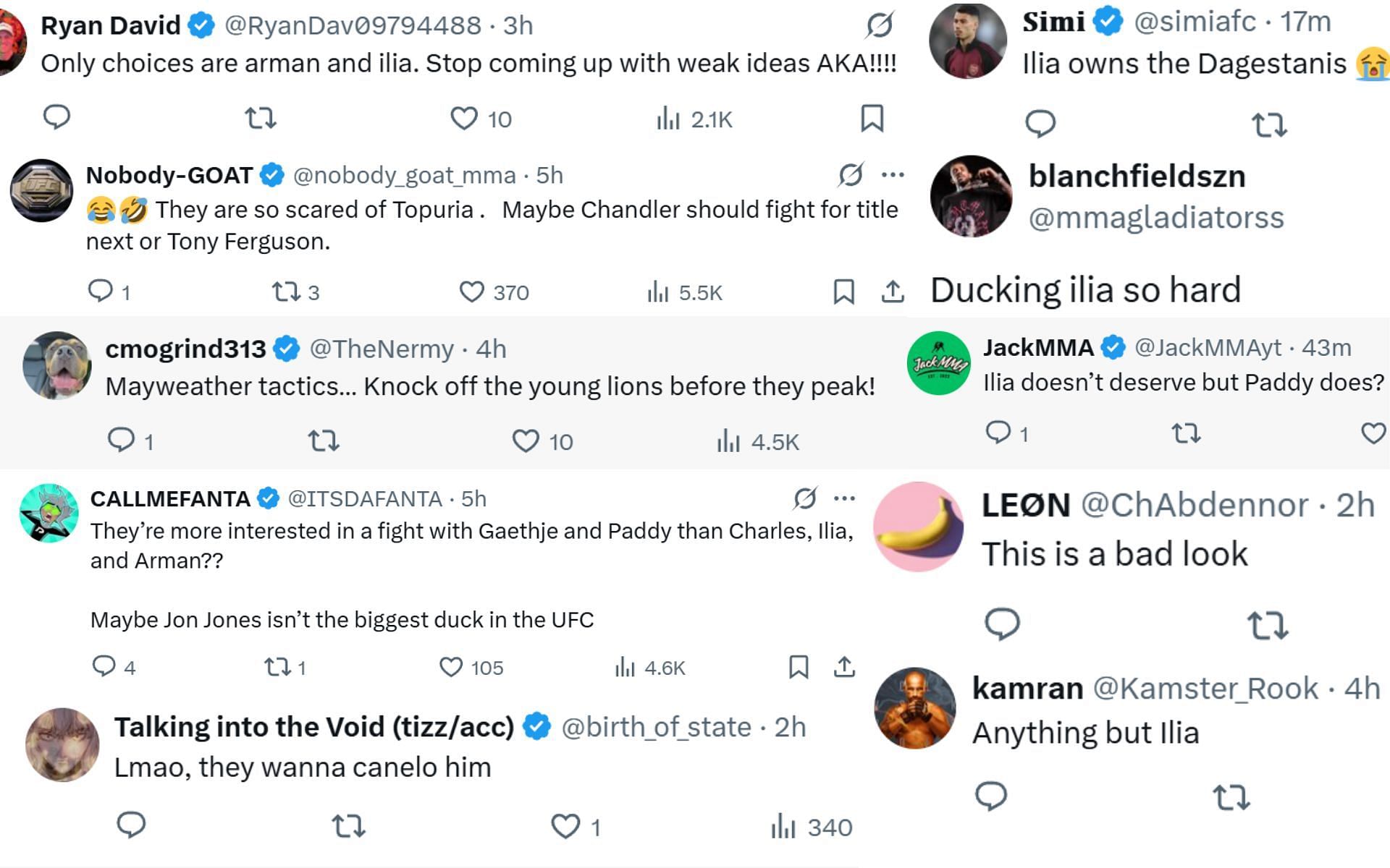 Fan reactions [Screenshots courtesy: @Home_of_Fight on X]