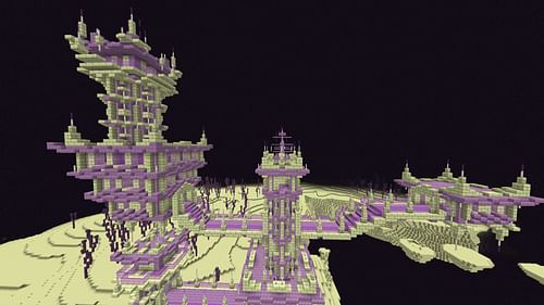 The End City can also be transformed into a new structure. (Image via Mojang Studios || Reddit/u/Insertprofilename)