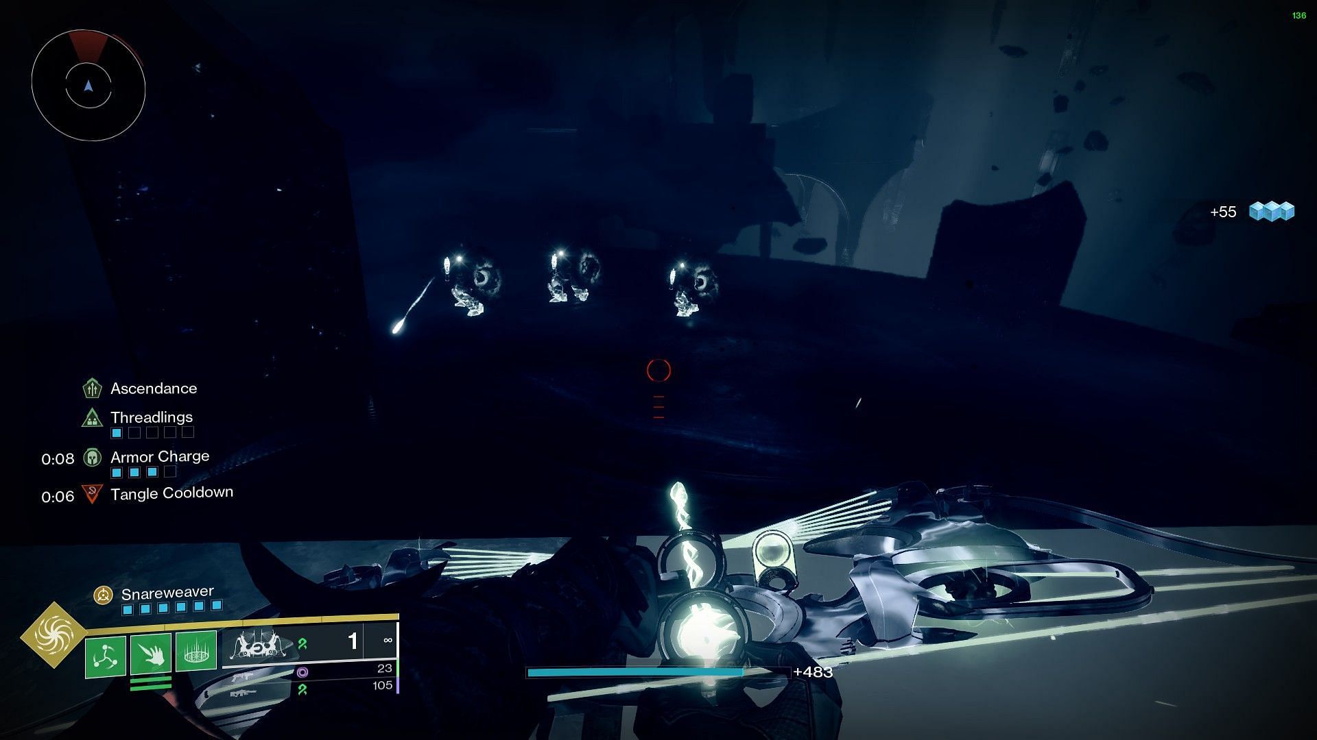Four Phalanx on a platform in Destiny 2 Cimmerian Garrison (Image via Bungie)