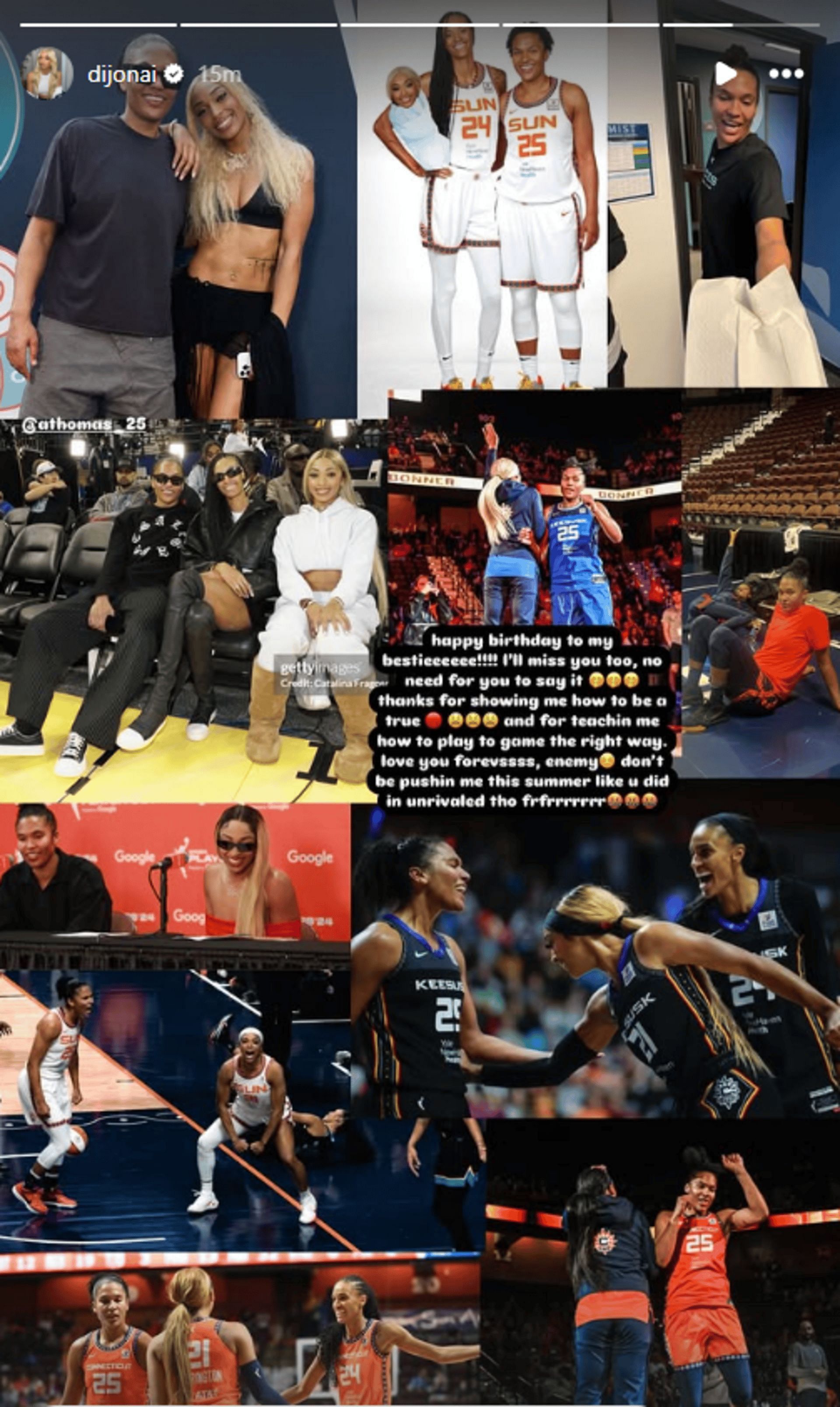 DiJonai Carrington&#039;s Instagram Story