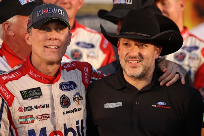 Kevin Harvick has a three-word reaction amid former NASCAR boss Tony Stewart’s NHRA landmark