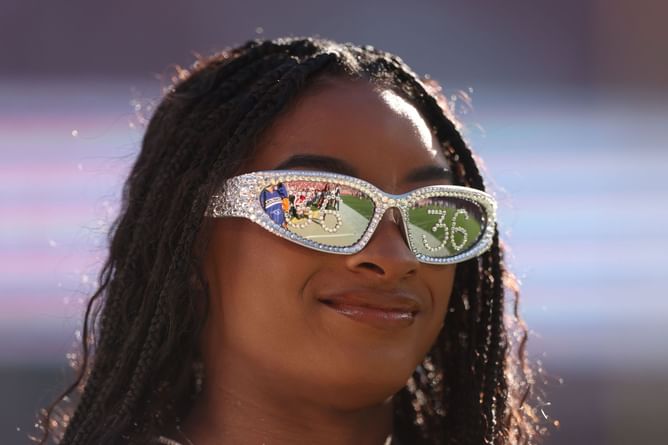 Simone Biles shares highlights of Spain getaway as she watches her first soccer match in Real Madrid's stadium